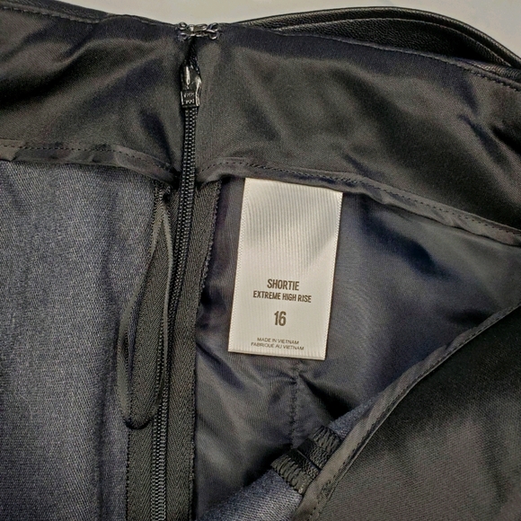 Express Shortie High Rise Faux Leather Shorts - Picture 9 of 10